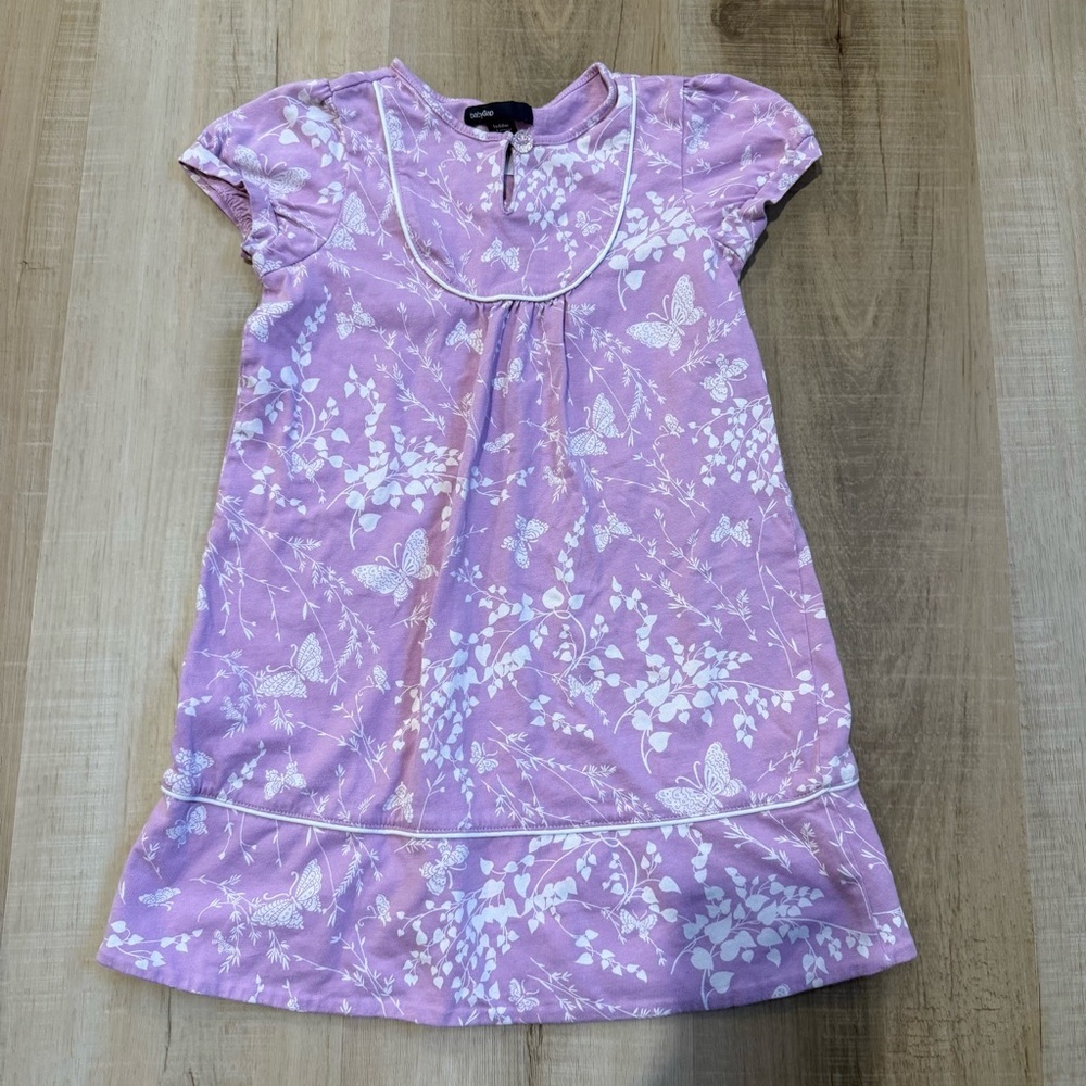 Baby Gap Girls  Light Purple Floral Dress size 5 Toddler
